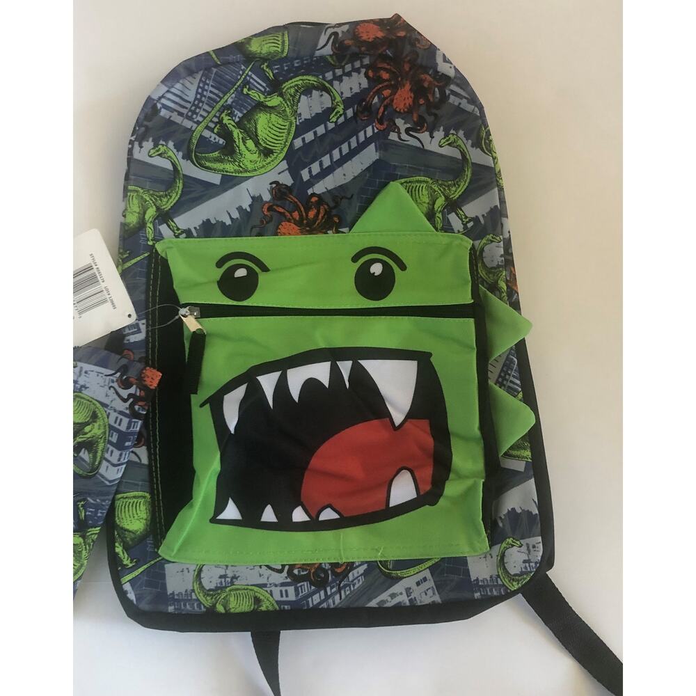 REBOOT Youth Kids Dinosaur Backpack w/Pencil Case
